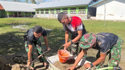 TMMD Ke-129 Kodim 1605/Belu Sasar Fasilitas Pendidikan, MCK Sekolah Direnovasi