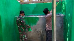 Semangat Gotong Royong di Malam Hari, Satgas TMMD Percepat Rehabilitasi MCK Musala Baiturahman