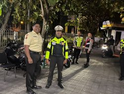 Polsek Kuta Utara Lakukan Patroli Penebalan di Kawasan Wisata Antisipasi Gangguan Kamtibmas