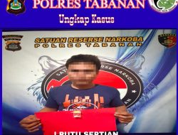 Polres Tabanan Ungkap Dugaan Peredaran Sabu, Pria 31 Tahun Diamankan Bersama Barang Bukti