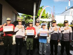 Polsek Blahbatuh Hadir Untuk Masyarakat, Salurkan Bantuan Dan Sarana Kontak Sambut HUT RI Ke-81