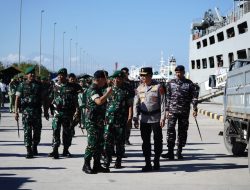 Wakapolda Bali Hadiri Upacara Pemberangkatan Satgas Pamtas RI-PNG Mobile Yonif 900/SBW ke Papua