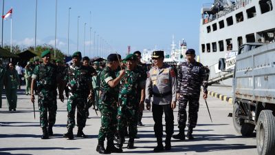 Wakapolda Bali Hadiri Upacara Pemberangkatan Satgas Pamtas RI-PNG Mobile Yonif 900/SBW ke Papua