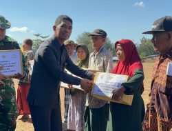 TMMD ke-129 Hadirkan Kepedulian Sosial, Warga Kampasi Meci Terima Sembako dan Pemeriksaan Gratis