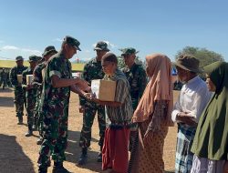 Penutupan TMMD ke-129, Danrem dan Dandim Dompu Serahkan Bantuan untuk Warga Kurang Mampu