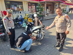 Polsek Mengwi Tindak Tegas Pengendara yang Gunakan Kendaraan Tidak Sesuai Ketentua