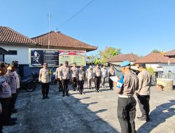 Kapolsek Marga Ambil Apel Pagi Tekankan Kedisiplinan