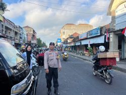 Kapolsek Kediri Waskat Penggelaran Personil Melaksanakan Strong Poin