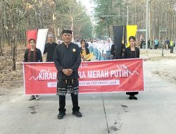 Kampung Samin Margomulyo Bentangkan Bendera 81 Meter, Kobarkan Semangat Persatuan di HUT RI