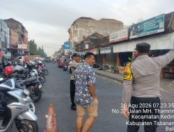 Penggelaran Personil Polsek Kediri Melaksanakan Strong Poin