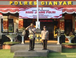 Kapolres Gianyar Pimpin Upacara Hari Juang Kepolisian Negara Republik Indonesia Tahun 2026