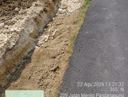 Dugaan Kedalaman Galian Proyek Pelebaran Jalan Menilo–Pandangagung Disorot, K3 Pekerja Dipertanyakan
