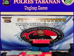 Satresnarkoba Polres Tabanan Ungkap Peredaran Shabu, 3,2 Gram Netto Diamankan  TABANAN I Beritakilat.id