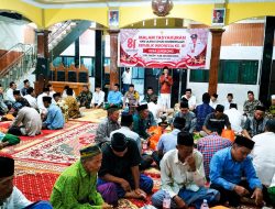 Malam Tasyakuran HUT ke-81 RI di Desa Lengkong, Warga Diajak Jaga Persatuan