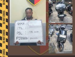 Tak Kunci Stang, Motor NMAX Warga Dicuri, Pelaku Diamankan Unit Reskrim Polsek Dentim