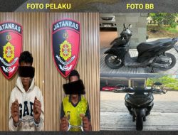 Nekat Curi Motor Dua Pemuda Diamankan Tim URC Jatanras Polda Bali