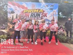 Fun Run 5K HUT ke-81 TNI: Ribuan Peserta Berlari Bersama di Makorem 163/Wira Satya, Awak Media Turut Serta