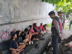 Patroli Cooling System Polsek Kawasan Pelabuhan Benoa Sampaikan Imbauan Kamtibmas