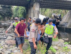 Respon Cepat Polsek Selemadeg Barat Evakuasi Kecelakaan Truk Kontainer Di Jembatan Yeh Bakung