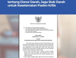 Bupati Bojonegoro Keluarkan SE tentang Donor Darah, Jaga Stok untuk Keselamatan Pasien Kritis