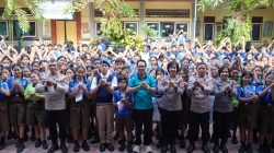 Polres Gianyar Sosialisasikan Rekrutmen SMA Kemala Taruna Bhayangkara di SMP Negeri 1 Blahbatuh