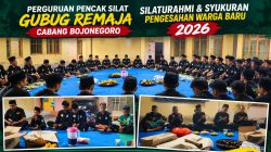 Pengesahan Warga Baru 2026, Perguruan Pencak Silat Gubug Remaja Bojonegoro Tekankan Kesetiaan dan Pengabdian